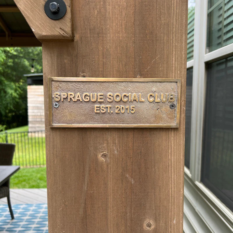 Bronze Address Signs - Custom Bronze Plaques