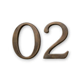 Massive Bronze-Hausnummern | Schwebende Hausnummern mit Oil-Rubbed-Bronze-Finish