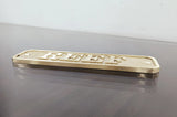 Brass Door Sign with Custom Text , Name Plates, Vintage Brass Sign