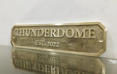 Messingschild mit Gravur – wetterfeste Ausführung