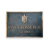 Gusstafel Bronze & Messing – Detailansicht der Gravur
