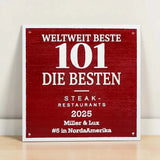 Individuelle Bronze- & Messingplaketten in Wunschfarbe | Personalisierte Metallschilder
