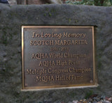 Personalized Memorial plaques - bronze custom plaque