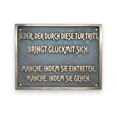 Schild online gestalten – handgefertigt in traditioneller Gusstechnik