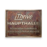 Individuelle Bronze-Gedenktafel – wetterfeste Ausführung