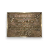 Gedenktafel Grab Bronze – Beispiel einer Personalisierung
