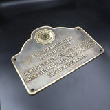 Gedenktafel Messing – wetterfeste Ausführung