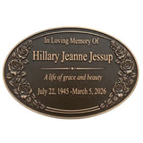 Personalisierte Bronze-Gedenktafeln