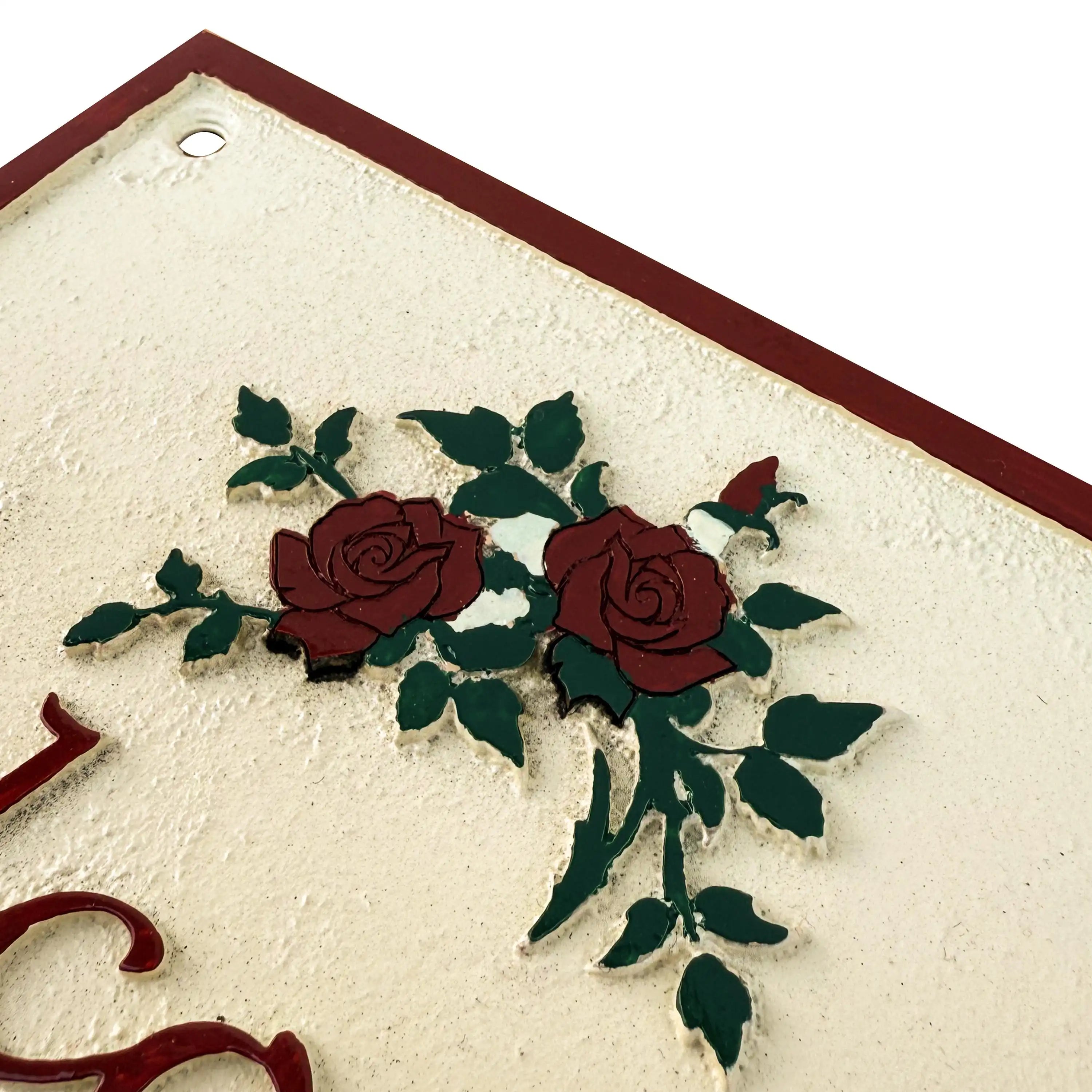 Brass Entryway Wall Decor - Timeless Welcome Plaque - Vintage Style 