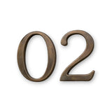 Massive Bronze-Hausnummern | Schwebende Hausnummern mit Oil-Rubbed-Bronze-Finish