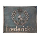 Individuelle Bronzeplaketten mit Familienwappen | Bronze-Adressschilder nach Maß