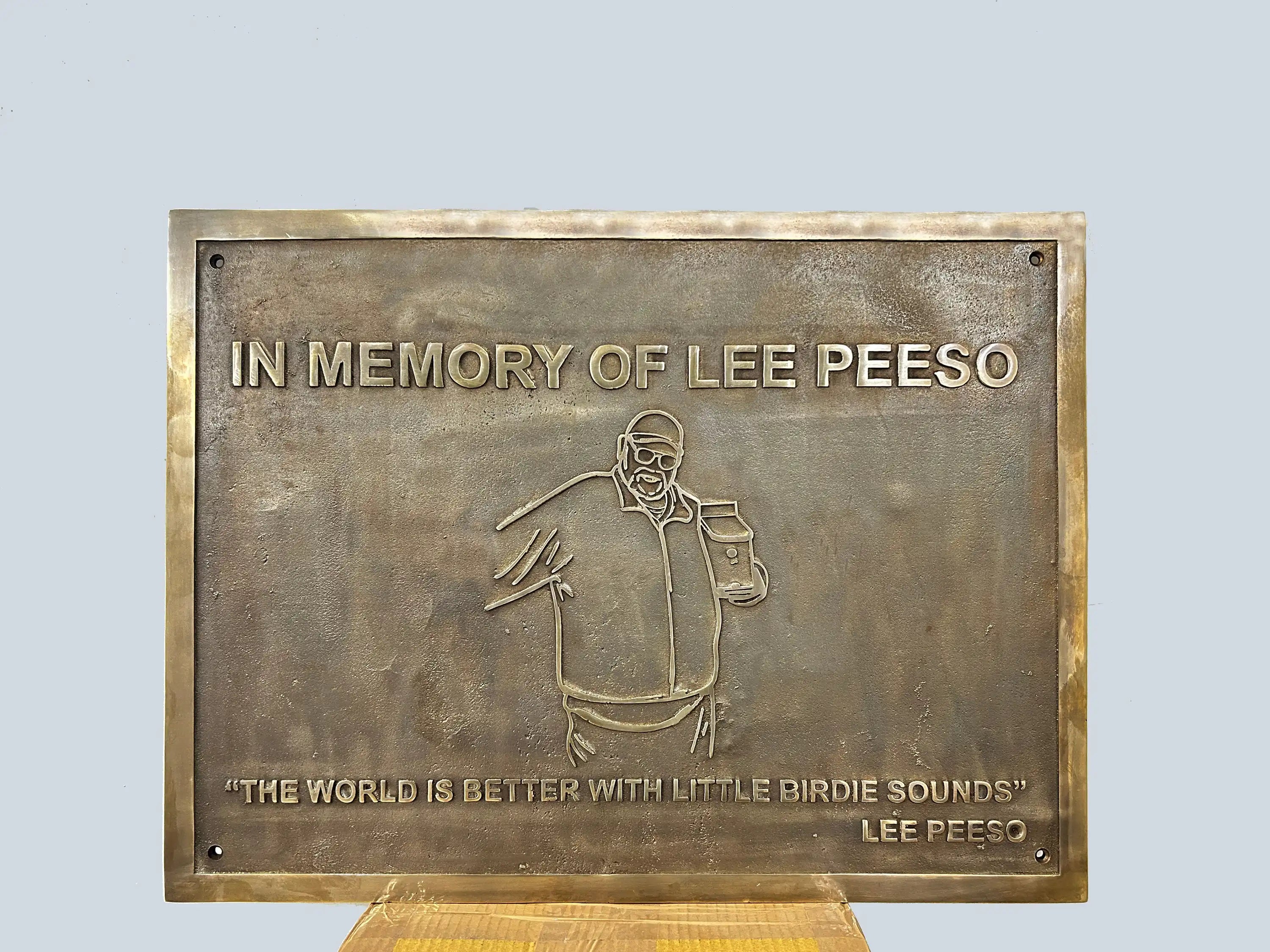 Customized Bronze Memorial Plaque 