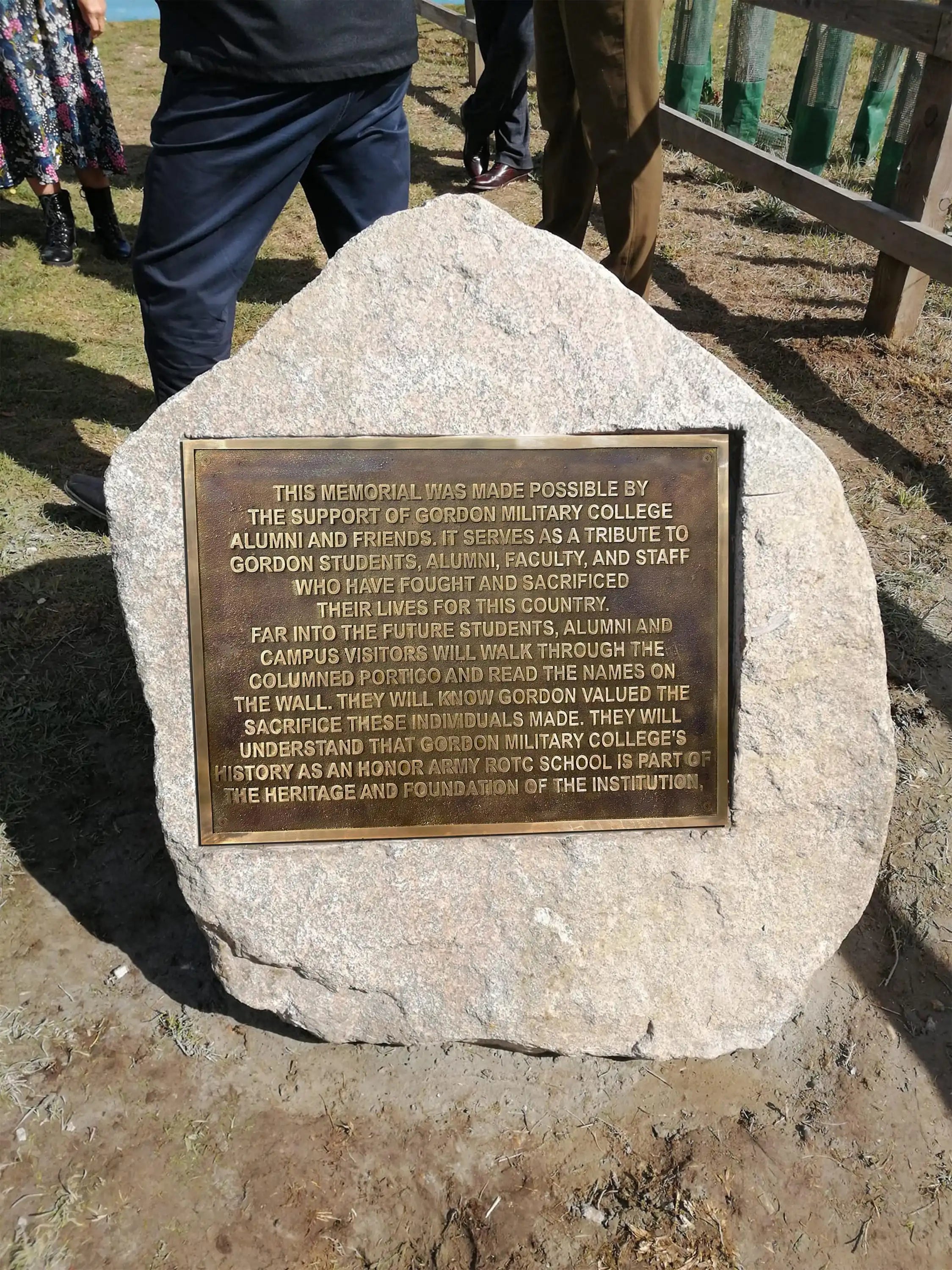 Customized Bronze Memorial Plaque 