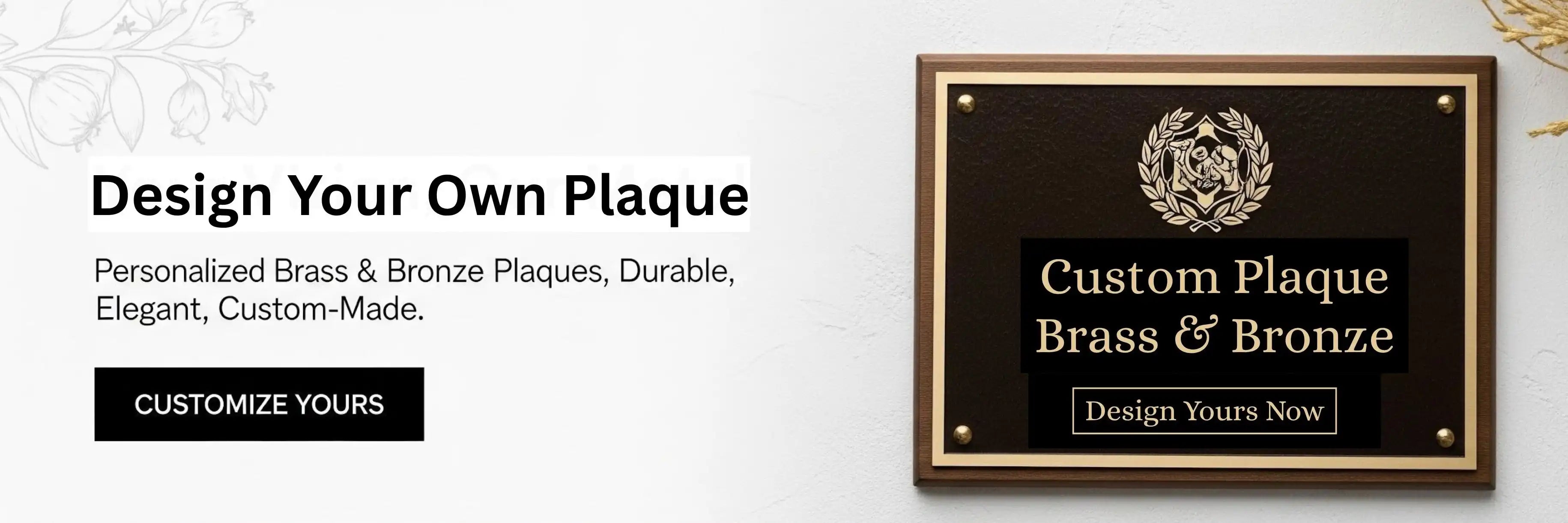Design your own plaque