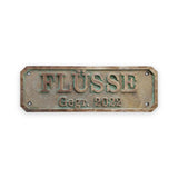 Bronze-Türschild handgefertigt – wetterfeste Ausführung
