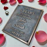 Custom Brass or Bronze Plaque for Anniversary Gift – Add Name, Date, Design, Size, Shape & Finish