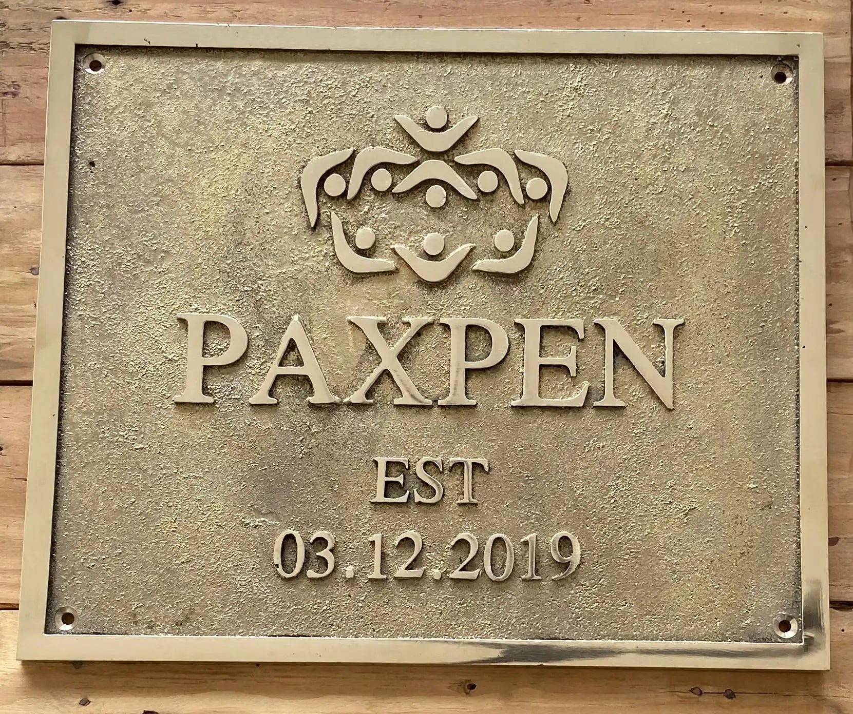 Personalized last name brass signs & plaques 