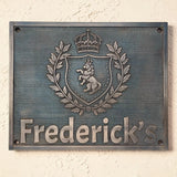 Individuelle Bronzeplaketten mit Familienwappen | Bronze-Adressschilder nach Maß