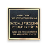 Historische Bronzetafel – wetterfeste Ausführung