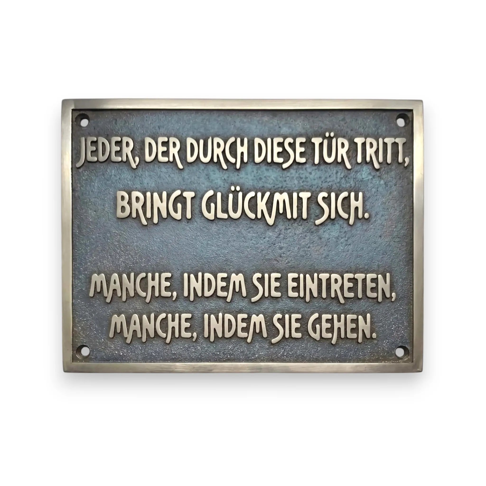 Schild online gestalten – handgefertigt in traditioneller Gusstechnik