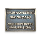 Schild online gestalten – handgefertigt in traditioneller Gusstechnik