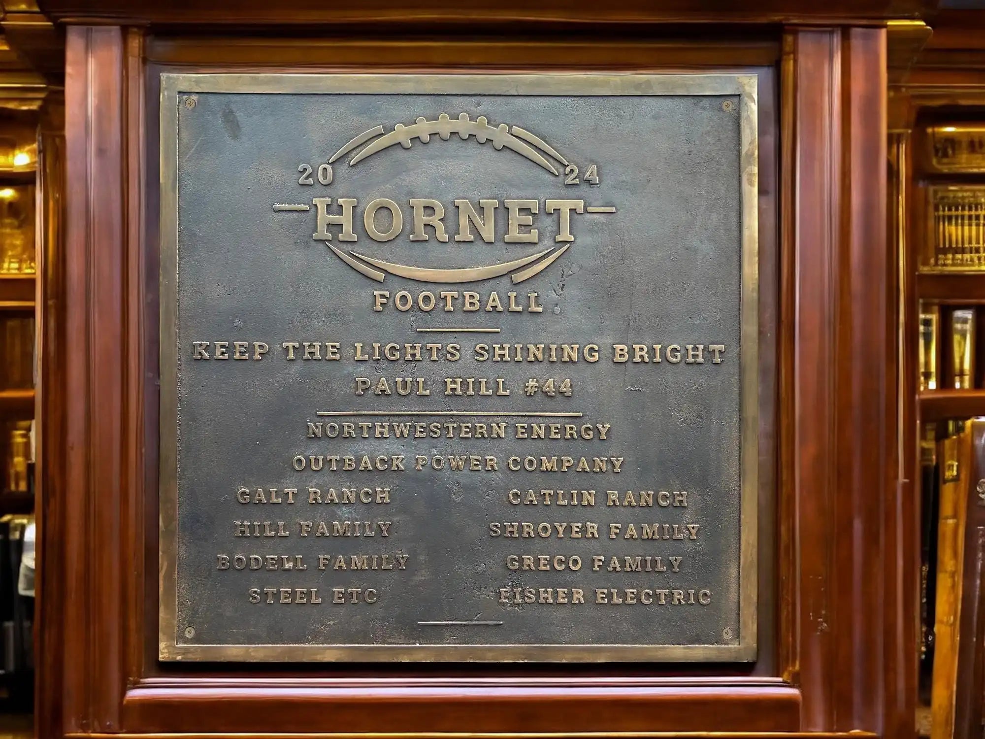 Custom Bronze Donor Plaque –  cast bronze plaques 
