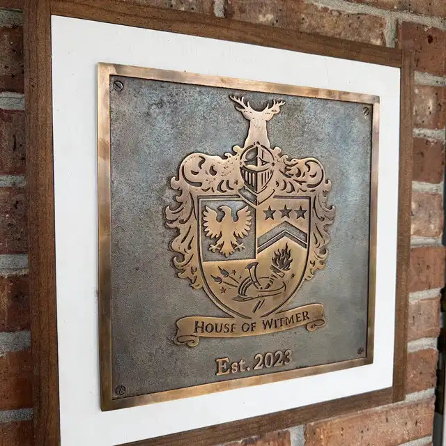 Individuelle Bronze-Wappenplaketten – Familienwappen & Gussplaketten