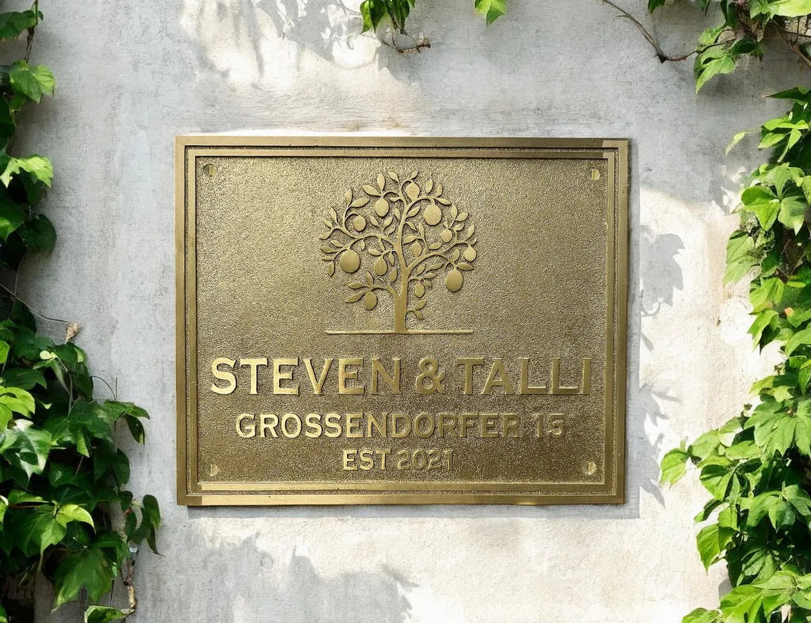 Outdoor Brass Plaques - Weather Resistant Signage