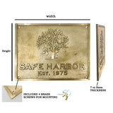Personalisierte Messing-Namensschilder – Individuelle Messingplaketten